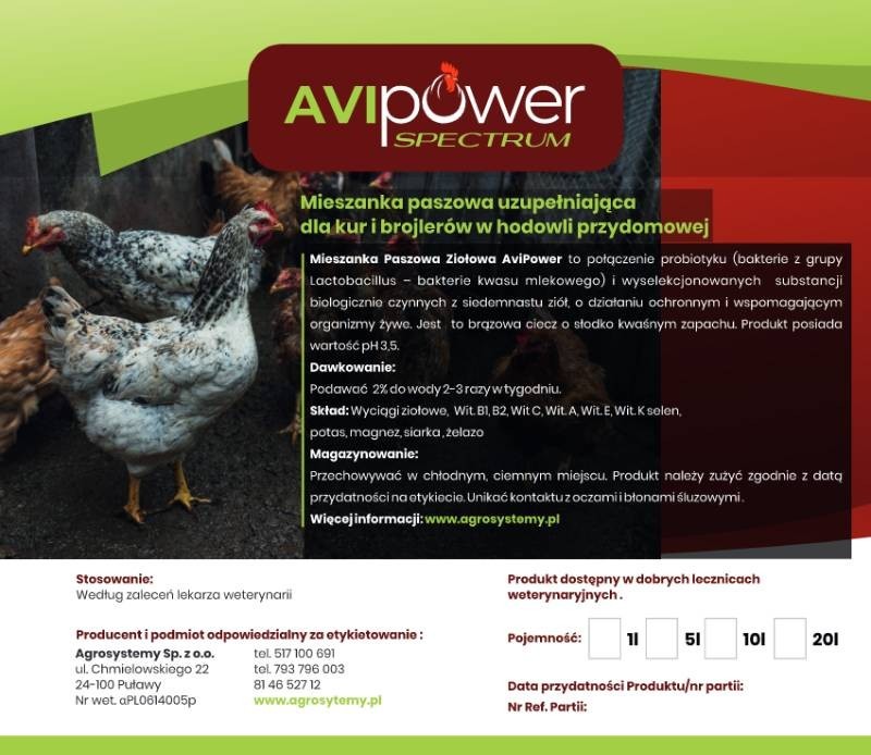 AVI Power etykieta