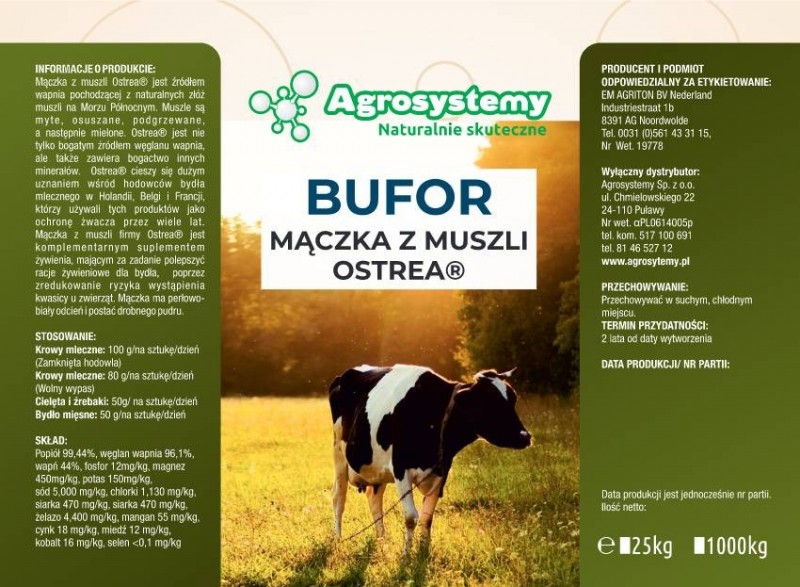 Bufor Ostrea - etykieta